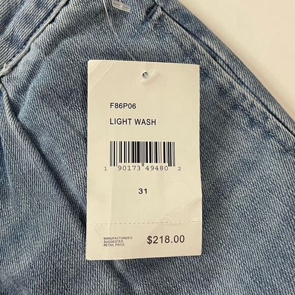 PRPS Women's Tapered Crop Jeans Seamed Denim Gaucho Pants In Light Wash Size 31 - Picture 14 of 16